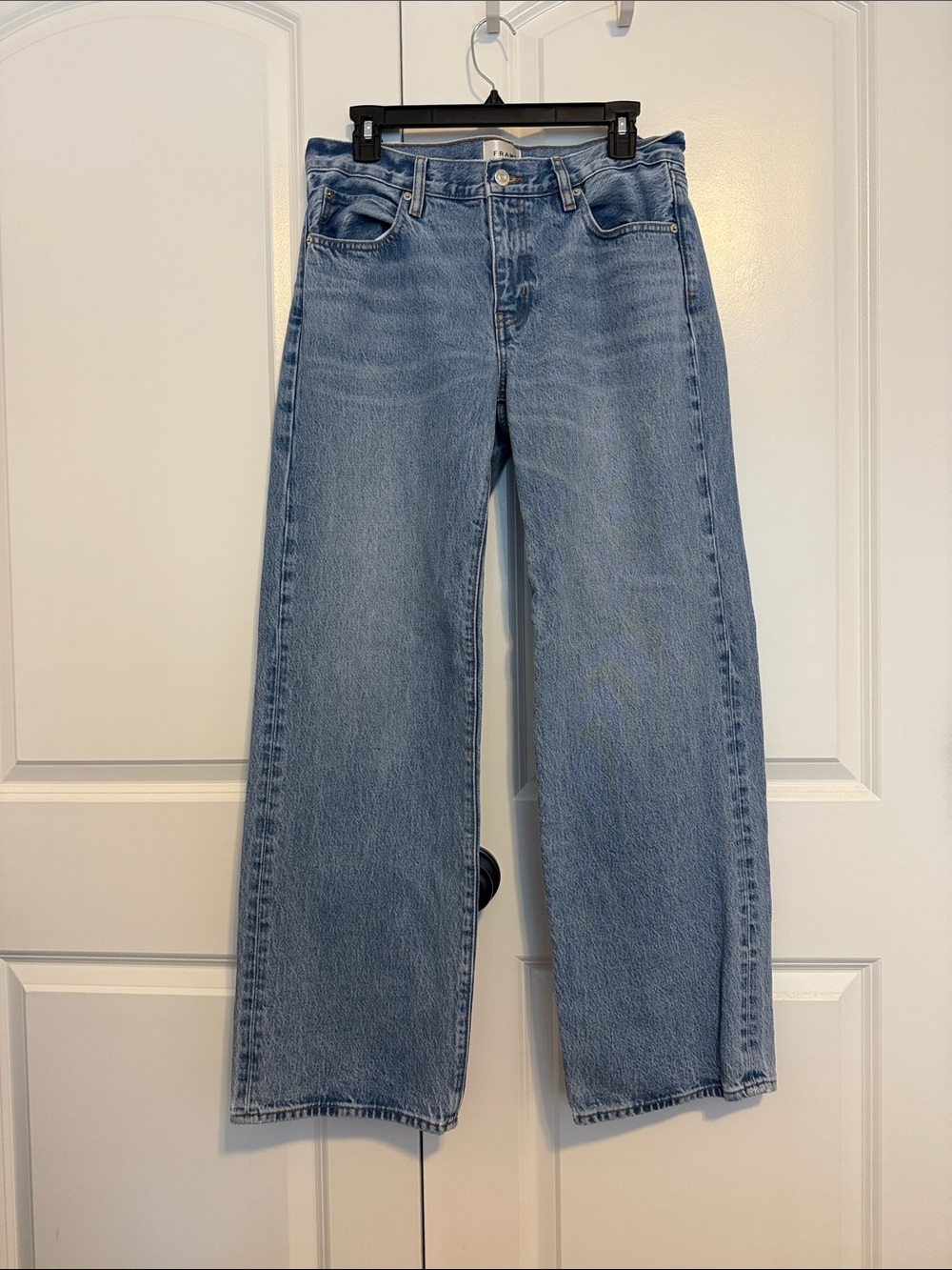 Frame Denim Wide Leg Light Blue Jeans